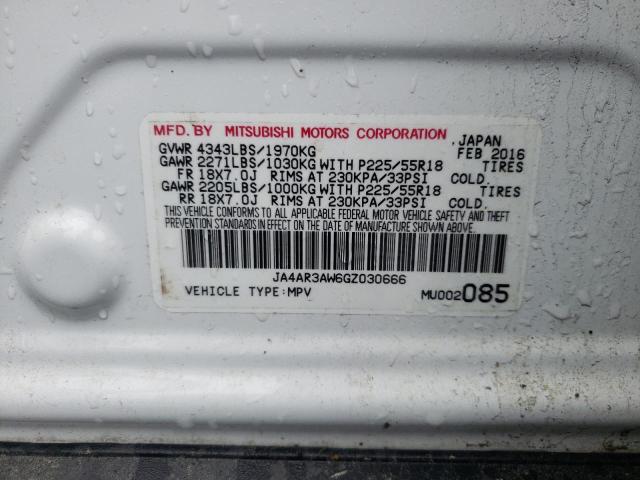 Photo 10 from auction – 2016 MITSUBISHI OUTLANDER with VIN JA4AR3AW6GZ030666