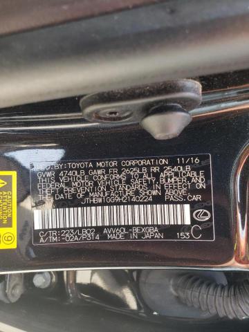 Photo 10 from auction – 2017 LEXUS ES 300H with VIN JTHBW1GG9H2140224