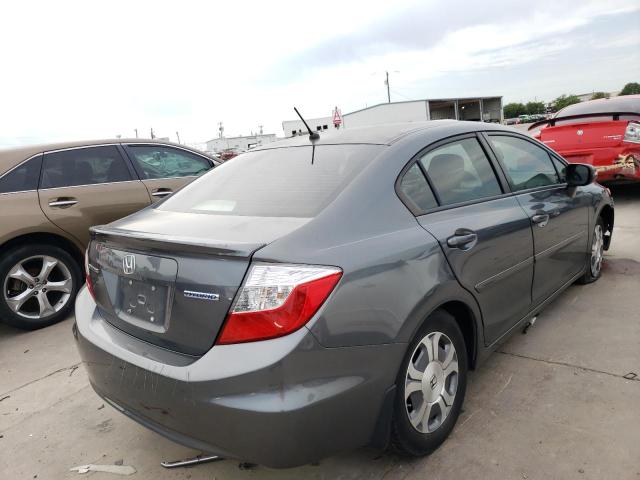 Photo 4 from auction – 2012 HONDA CIVIC HYBR with VIN JHMFB4F38CS000607