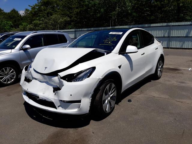 Photo 2 from auction – 2021 TESLA MODEL Y with VIN 5YJYGDEE6MF063086