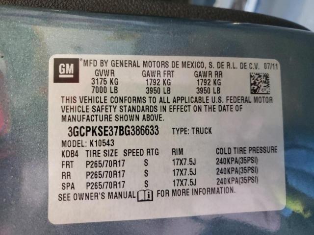 Photo 10 from auction – 2011 CHEVROLET SILVERADO with VIN 3GCPKSE37BG386633