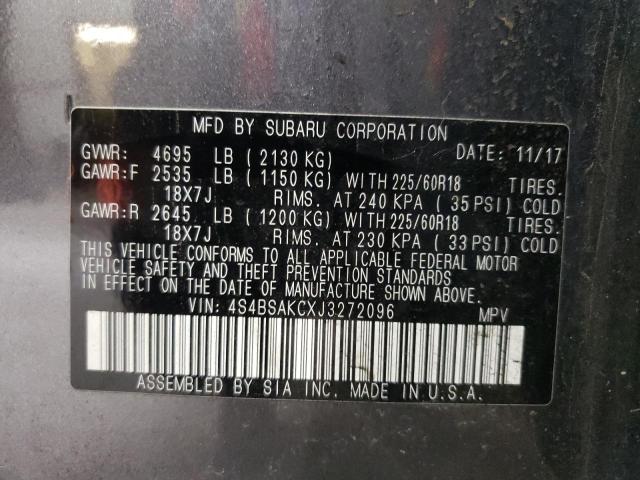 صورة رقم 10 من المزاد - 2018 SUBARU OUTBACK 2. مع VIN 4S4BSAKCXJ3272096