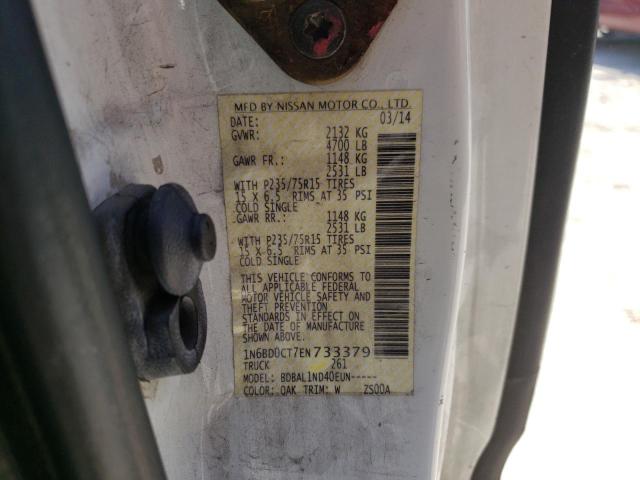 Photo 10 from auction – 2014 NISSAN FRONTIER S with VIN 1N6BD0CT7EN733379