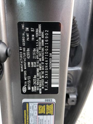 Photo 10 from auction – 2013 KIA OPTIMA EX with VIN 5XXGN4A71DG216902