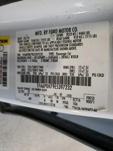 Photo 10 from auction – 2014 FORD FUSION SE with VIN 1FA6P0H79E5397232
