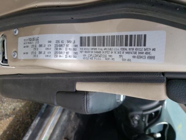 Photo 10 from auction – 2015 JEEP CHEROKEE L with VIN 1C4PJLCB4FW671316