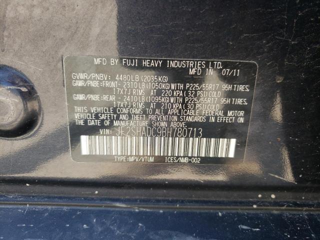 Photo 10 from auction – 2011 SUBARU FORESTER 2 with VIN JF2SHADC9BH780713