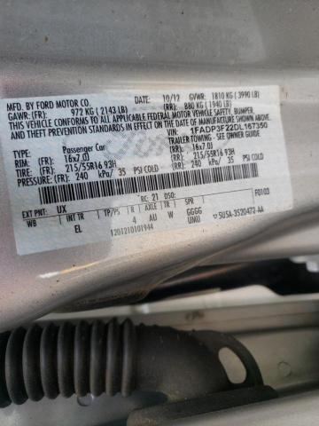 Photo 10 from auction – 2013 FORD FOCUS SE with VIN 1FADP3F22DL167350