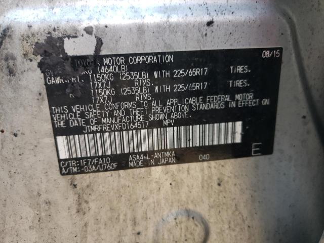Photo 10 from auction – 2015 TOYOTA RAV4 XLE with VIN JTMRFREVXFD164517