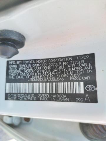 Photo 10 from auction – 2010 TOYOTA PRIUS with VIN JTDKN3DU8A0086846