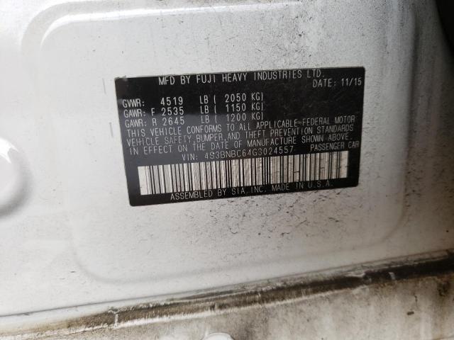 Фото 10 с аукциона – 2016 SUBARU LEGACY 2.5 с VIN 4S3BNBC64G3024557