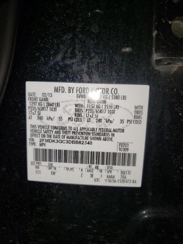 Photo 10 from auction – 2013 FORD EDGE SE with VIN 2FMDK3GC3DBB82340