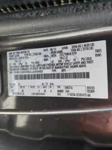 Photo 10 from auction – 2013 FORD ESCAPE SEL with VIN 1FMCU0HX6DUA95452