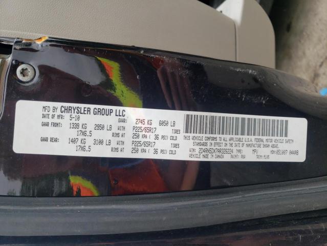 Photo 10 from auction – 2010 DODGE GRAND CARA with VIN 2D4RN5DX7AR326224
