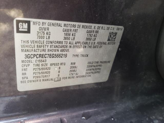 Photo 10 from auction – 2014 CHEVROLET SILVERADO with VIN 3GCPCREC7EG566219