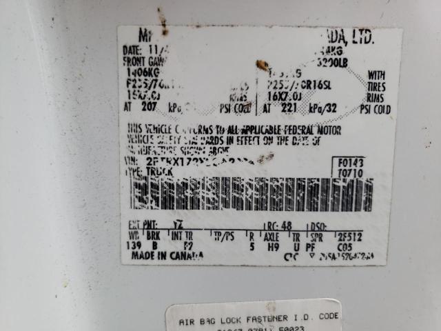 Photo 10 from auction – 2002 FORD F150 with VIN 2FTRX172X2CA23846
