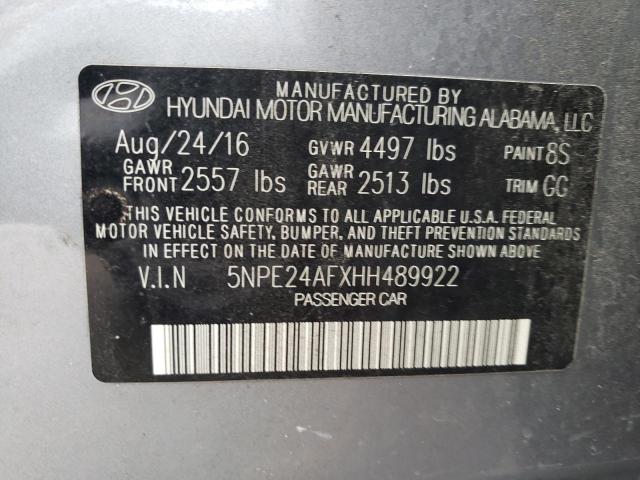 Photo 10 from auction – 2017 HYUNDAI SONATA SE with VIN 5NPE24AFXHH489922