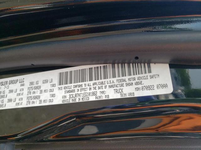Photo 10 from auction – 2014 RAM 1500 ST with VIN 3C6JR7AT1EG101862