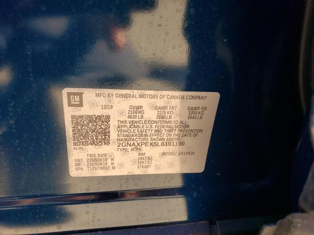 Photo 10 from auction – 2020 CHEVROLET EQUINOX PR with VIN 2GNAXPEX5L6191190