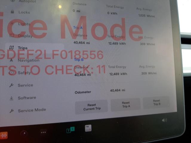 Photo 8 from auction – 2020 TESLA MODEL Y with VIN 5YJYGDEF2LF018556