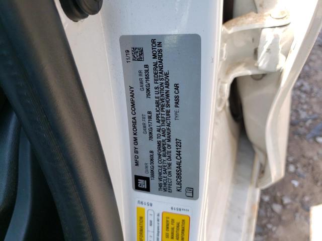Photo 10 from auction – 2020 CHEVROLET SPARK LS with VIN KL8CB6SA4LC441237