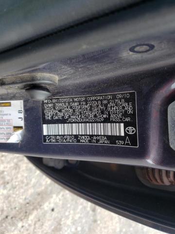 Photo 10 from auction – 2010 TOYOTA PRIUS with VIN JTDKN3DUXA0227609