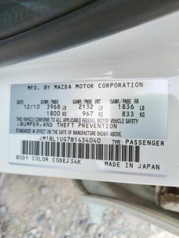 Photo 10 from auction – 2011 MAZDA 3 I with VIN JM1BL1UG7B1434040