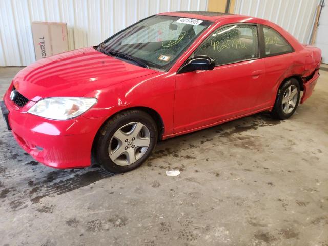 Photo 2 from auction – 2004 HONDA CIVIC EX with VIN 1HGEM22914L046685