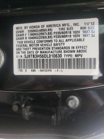 Photo 10 from auction – 2013 ACURA RDX TECHNO with VIN 5J8TB3H56DL010630