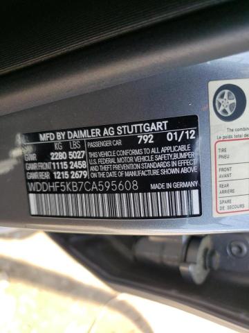 Photo 10 from auction – 2012 MERCEDES-BENZ E 350 with VIN WDDHF5KB7CA595608