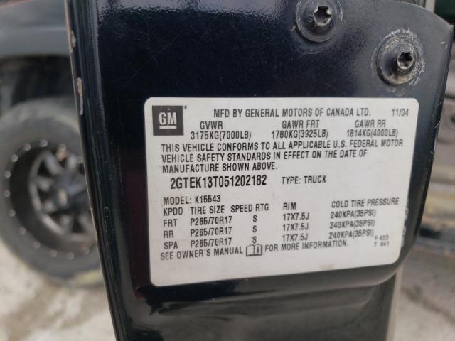 Photo 10 from auction – 2005 GMC NEW SIERRA with VIN 2GTEK13T051202182