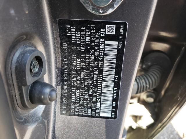 Photo 10 from auction – 2018 HONDA CIVIC EXL with VIN JHMFC1F78JX025232