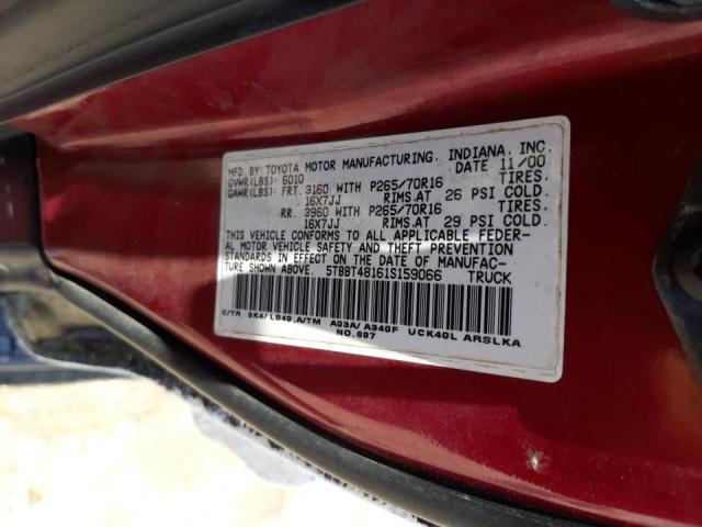 Photo 10 from auction – 2001 TOYOTA TUNDRA ACC with VIN 5TBBT48161S159066