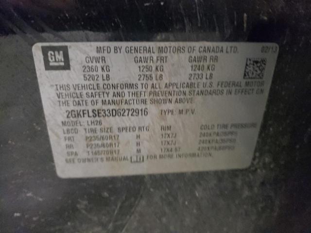 Photo 10 from auction – 2013 GMC TERRAIN SL with VIN 2GKFLSE33D6272916