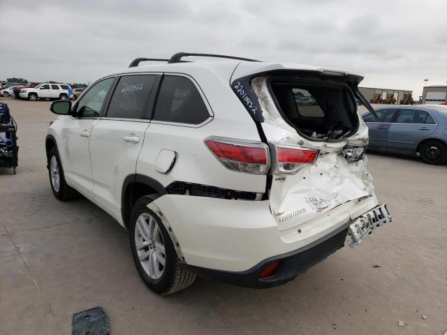 Photo 3 from auction – 2016 TOYOTA HIGHLANDER with VIN 5TDZARFH5GS021570