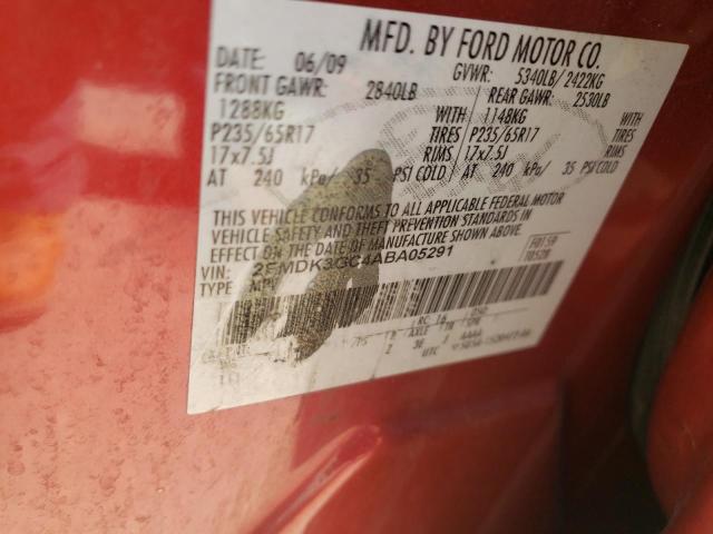 Photo 10 from auction – 2010 FORD EDGE SE with VIN 2FMDK3GC4ABA05291