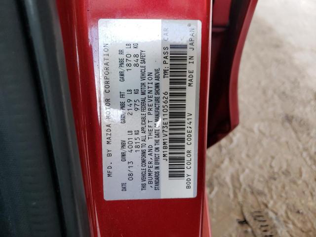 Photo 10 from auction – 2014 MAZDA 3 TOURING with VIN JM1BM1V73E1105626