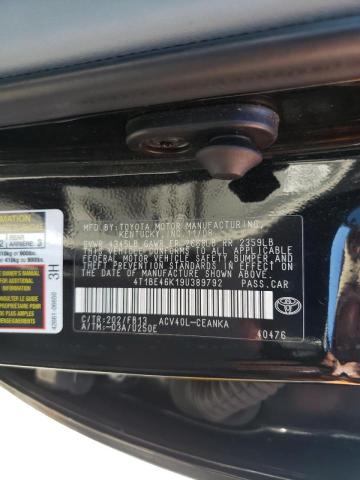 Photo 10 from auction – 2009 TOYOTA CAMRY BASE with VIN 4T1BE46K19U389792