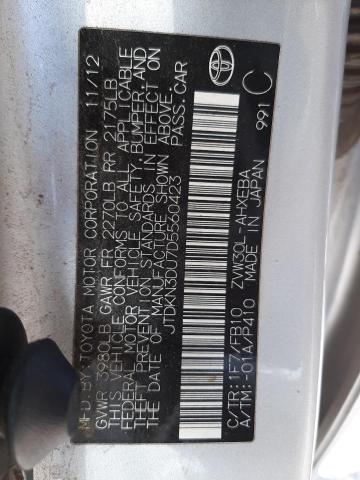 Photo 10 from auction – 2013 TOYOTA PRIUS with VIN JTDKN3DU7D5560423