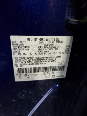Photo 10 from auction – 2013 FORD EDGE SEL with VIN 2FMDK4JCXDBB29522