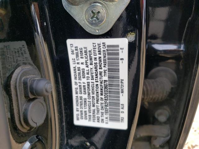 Photo 10 from auction – 2013 HONDA CIVIC EX with VIN 19XFB2F83DE036078
