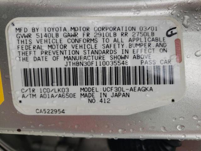 Photo 10 from auction – 2001 LEXUS LS 430 with VIN JTHBN30F110035548