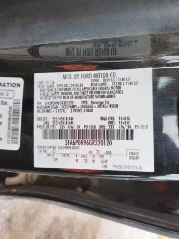 Photo 10 from auction – 2016 FORD FUSION TIT with VIN 3FA6P0K96GR320120