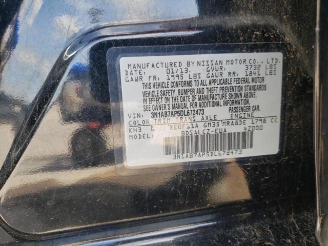 Photo 10 from auction – 2013 NISSAN SENTRA S with VIN 3N1AB7AP5DL672473