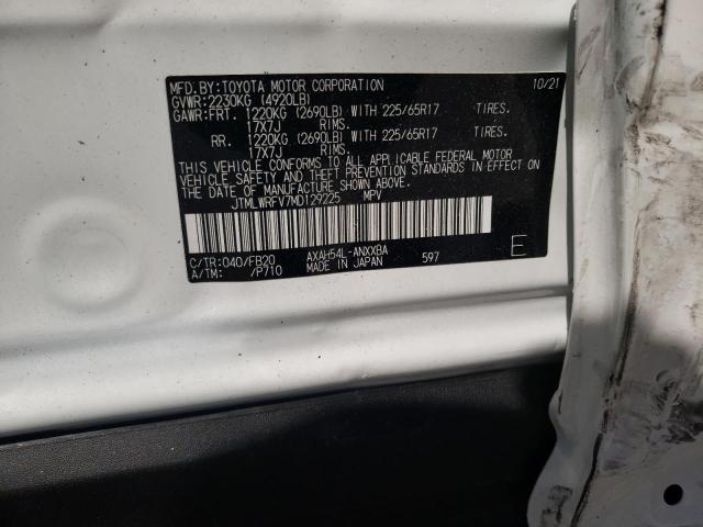 Photo 10 from auction – 2021 TOYOTA RAV4 LE with VIN JTMLWRFV7MD129225