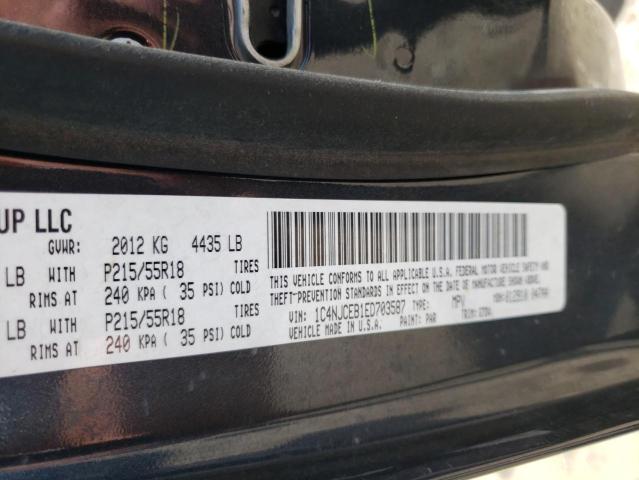 Photo 10 from auction – 2014 JEEP COMPASS LA with VIN 1C4NJCEB1ED703587