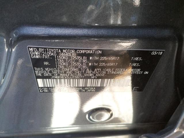 Photo 10 from auction – 2018 TOYOTA RAV4 LE with VIN JTMBFREV3JJ738077