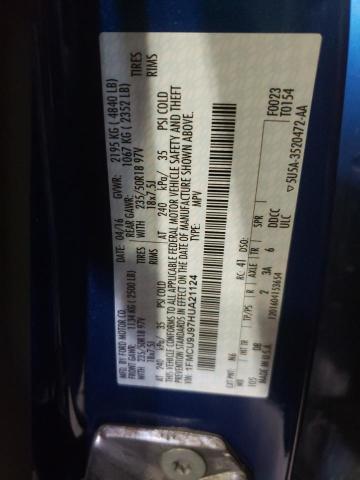 Photo 10 from auction – 2017 FORD ESCAPE TIT with VIN 1FMCU9J97HUA21124
