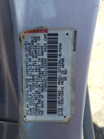 Photo 10 from auction – 2001 TOYOTA CELICA GT with VIN JTDDR32T910102589