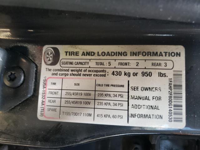 Photo 10 from auction – 2013 FORD TAURUS LIM with VIN 1FAHP2F80DG140530